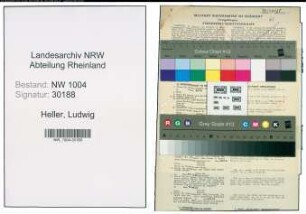 Entnazifizierung Ludwig Heller , geb. 27.04.1907 (Schlosser)