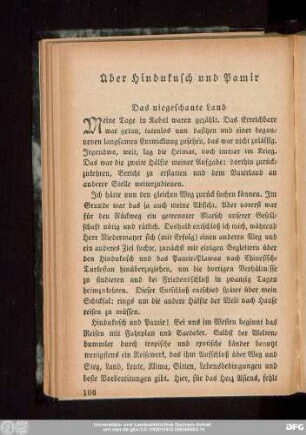 Über Hindukusch und Pamir