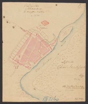 Plan der Stadt Schönebeck : im Herzogthum Magdeburg