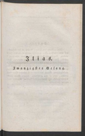 Ilias. Zwanzigster Gesang
