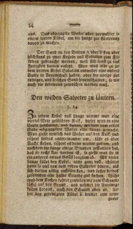 Den wilden Salpeter zu läutern.