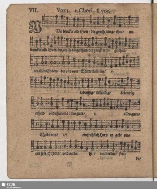 VII. Nun danket alle Gott
