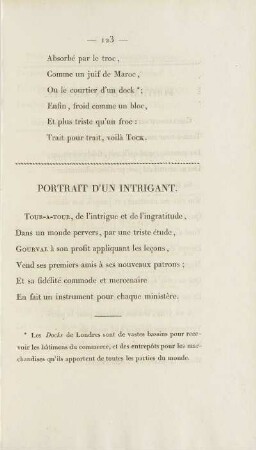Portrait D'Un Intrigant