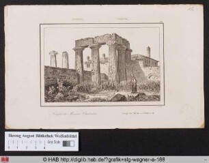 CORINTHE. Temple de Minerve Chalinitis.