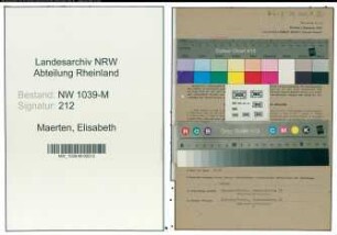 Entnazifizierung Elisabeth Maerten , geb. 11.02.1895 (Bankangestellte)