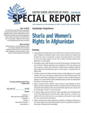 Sharia and women’s rights in Afghanistan