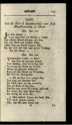 XXIV. Van die Hert si Dankbaarheid voor Jesu Menschwording en Dood.