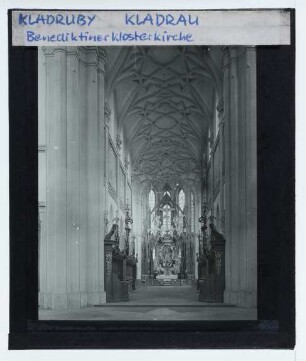 Kladruby, Kloster : Innenansicht, Blick nach O