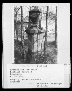 Grabmal für Christian Gottlieb Berthold
