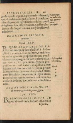 De Mixtione Syllogismorum. Caput XXV.