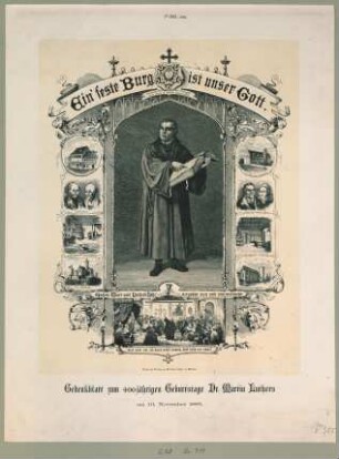 Gedenkblatt zum 400jährigen Geburtstage Dr. Martin Luthers am 10. November 1883