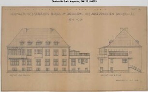 Beuel Direktionsgebäude, Wiederaufbau des abgebrannten Dachstuhls