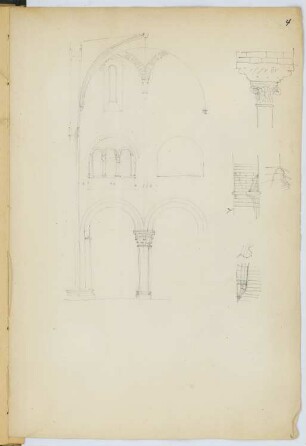 Dom Santa Maria Assunta, Modena: Details (aus: Skizzen- und Fotoalbum 5)