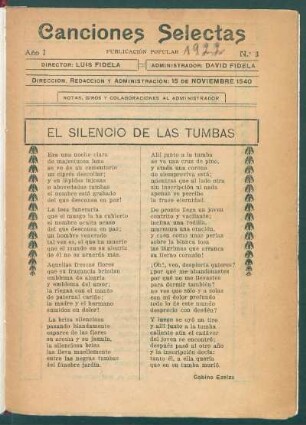 El silencio de las tumbas