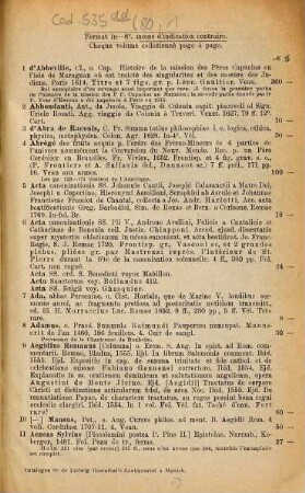 Bibliotheca Catholico-Theologica, Bibliotheca Catholico-Theologica Decima quarta. Nouvelles acquisitions