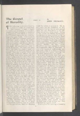 The gospel of heredity