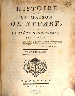 Histoire De La Maison De Stuart, Sur Le Trône D'Angleterre, 3