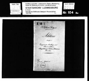 Drach, Paul; 2. Hofkapellmeister; ausgesch.: 1921