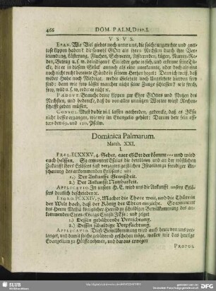 Dominica Palmarum. Matth. XXI.