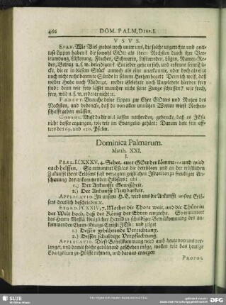 Dominica Palmarum. Matth. XXI.