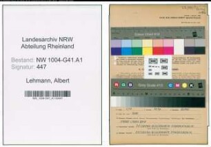 Entnazifizierung Albert Lehmann , geb. 05.09.1920 (Polizeibeamter)