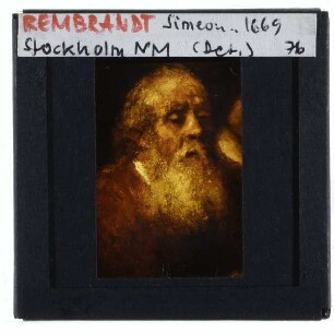 Rembrandt, Simeon im Tempel (Stockholm NM 4567)