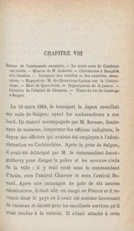 Chapitre VIII. Retour de l'ambassade annamite ...