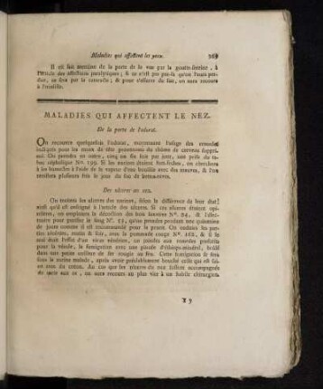 Maladies Qui Affectent Le Nez.