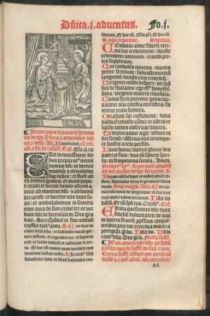 Incipit pars breviarii hyemalis de tempore.