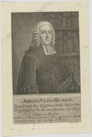 Bildnis des Johann Julius Hecker