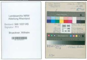 Entnazifizierung Wilhelm Brueckner , geb. 25.05.1897 (Lehrer)
