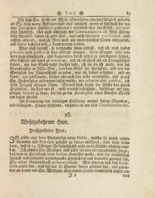 16. Wohlgebohrner Herr