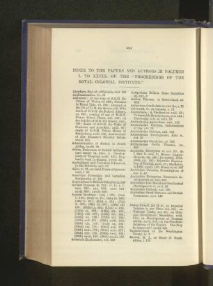 8. Index to Papers and Authors in Vols. I to XXVIII of the Proceedings of the Institute.