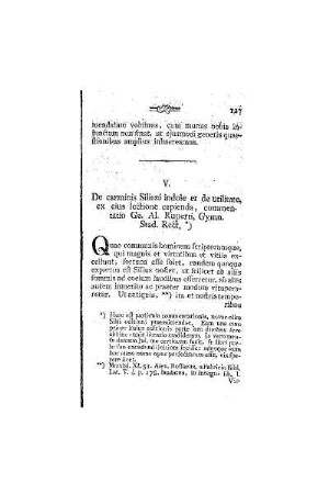 De carminis Siliani indole et de utilitate, ex eius lextione capienda