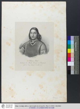 Johann Beck / Missionar der Brüder-Gemeine in Grönland, geb. d. 7. Juny 1706., gest. d. 19. März 1777.