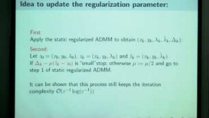 Improved pointwise iteration-complexity of a regularized ADMM