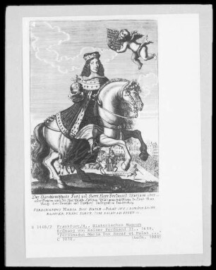 Krönung von Kaiser Ferdinand II., "Ferdinandus Marai Dux Bavar et Palat"