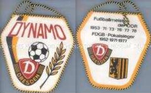 Wimpel des Fußballclubs Dynamo Dresden