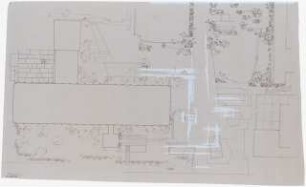 Institut für Wasserbau und Wasserwirtschaft der Technischen Universität Berlin (Nordgelände): Lageplan mit Pflanzplan