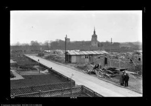 Panorama von Werkswohnungen I von Norden (Schäfers Wohnung) (Schkopau-Meistersiedlung)