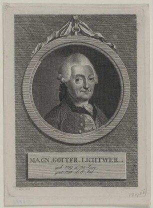 Bildnis des Magn. Gottfr. Lichtwer