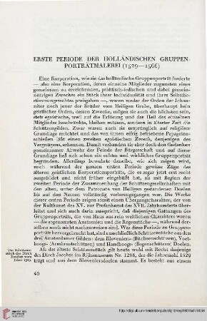 Erste Periode der holländischen Gruppen-Porträtmalerei (1529-1566)