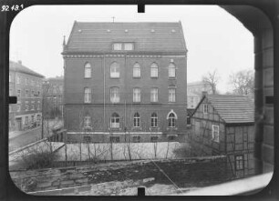 Erfurt-Altstadt, Regierungsstraße 44. Waisenhaus (Kinder- und Jugendheim St. Vinzenz). Seitenfront
