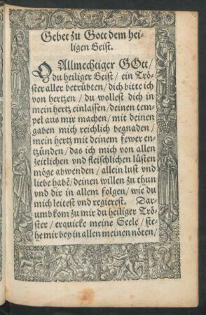 Gebet zu Gott dem heiligen Geist.