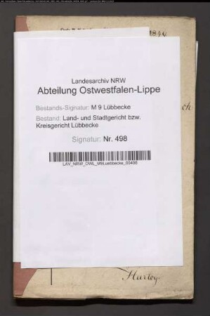 Erblasser: Gerlach auch Lindemann, Gerhard Heinrich Ludwig; Erblasser: Lindemann, Anne Marie Charlotte: