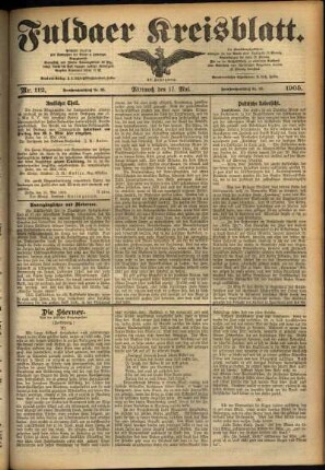 Ausgabe vom Mittwoch, den 17. Mai 1905.