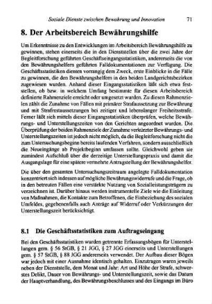 71-84, 8.1 Die Geschäftsstatistiken zum Auftragseingang