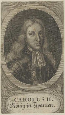 Bildnis des Carolus II., König in Spanien