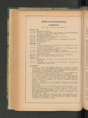 Jahresversammlung