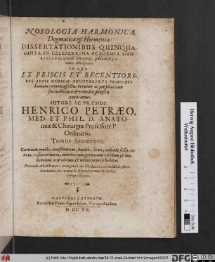 Continens morbos intestinorum, hepatis, lineis, vesiculae fellis, renum, vesicae urinariae, membrorum genitalium virilium & muliebrum, articulorum, & totius corporis habitus